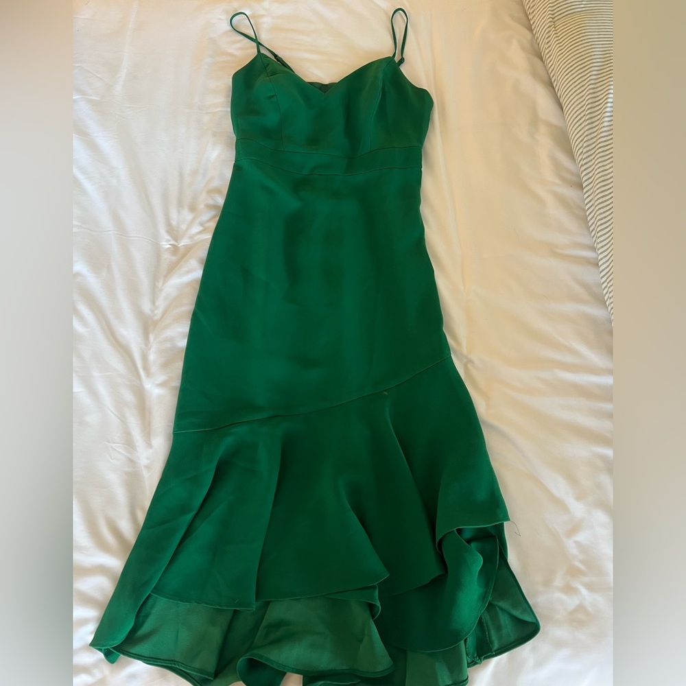 Banana Republic Emerald One-Shoulder Mermaid Dress